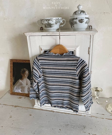 5[予約]elov&monpetitbebe risha stripe tee