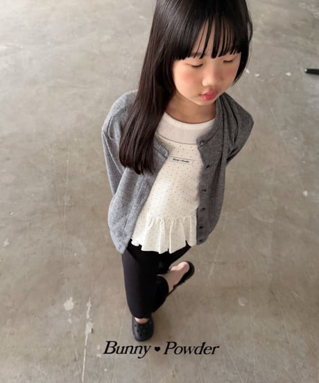 13[予約]bunny powder dot layered camisole