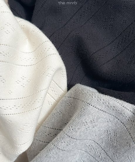 26[予約]minirobe eyelet polar tee
