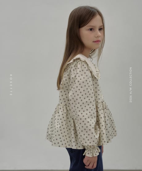 15[予約]ROSETTE floral blouse