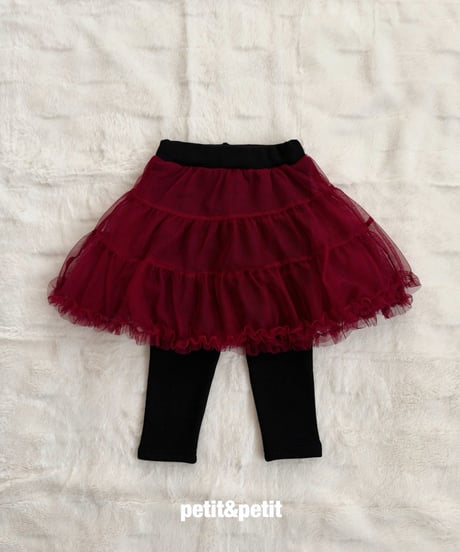 39[予約]petit&petit sha skirt leggings