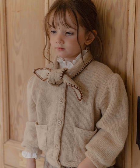 55[予約]OREN manon knit ribbon cardigan