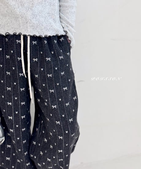 23[予約]poisson ribbon pants