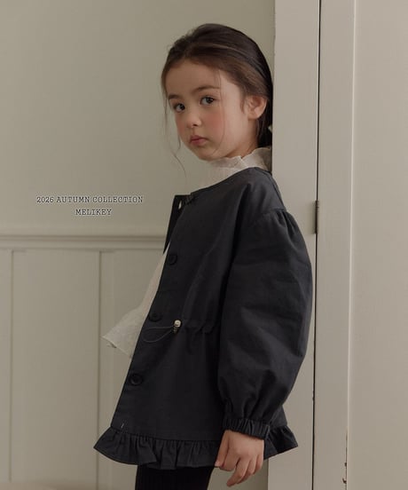 56[予約]melikey momo frill trench coat