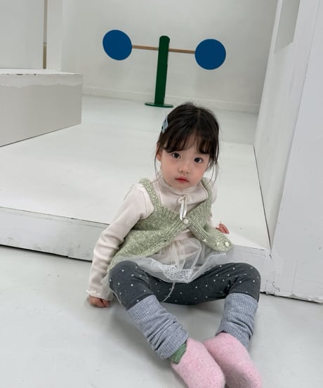 21[予約]aiai dot gray warmer leggings