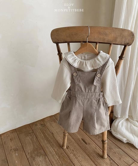 2[予約]elov&monpetitbebe rev cotton overall