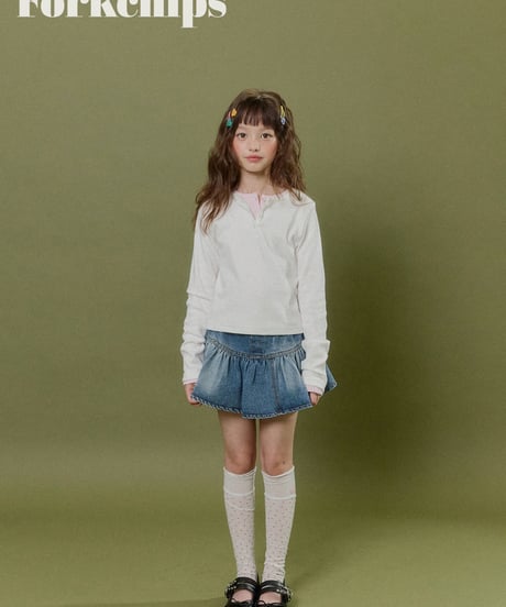 15[予約]FORKCHIPS peach snap t-shirt