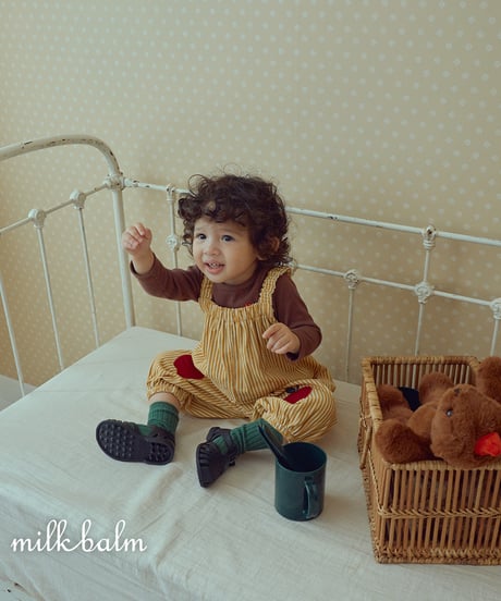 12[予約]milkbalm apple overalls