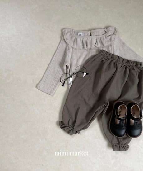 13[予約]mimi market momo frill pants