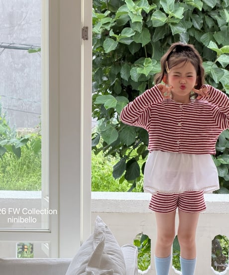 9[予約]ninibello tammy stripe shorts