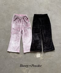 62[予約]bunny powder ash velvet pants