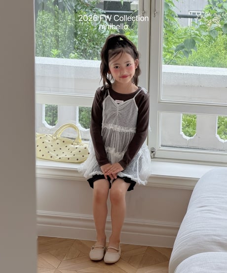 48[予約]ninibello tulle layered ops