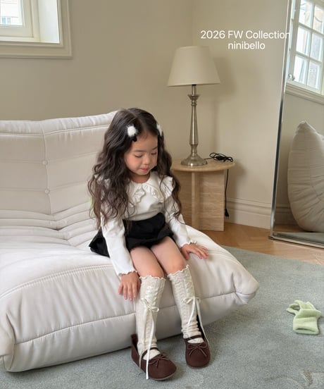 7[予約]ninibello mariel polo shirt(12m-2XL)