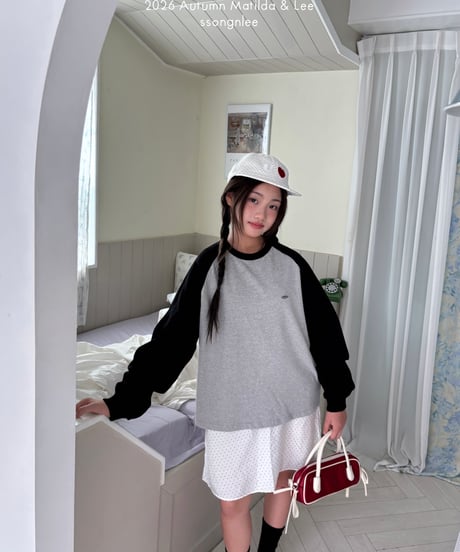 17[予約]matilda&lee color matching raglan tee