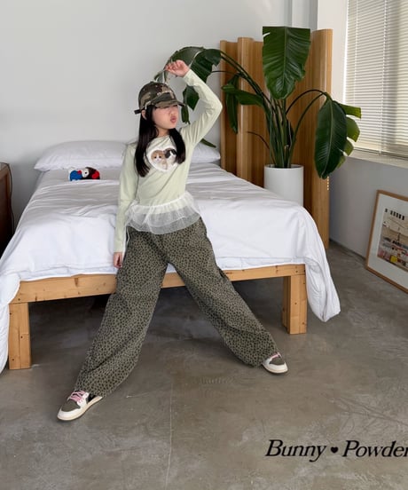66[予約]bunny powder layering skirt