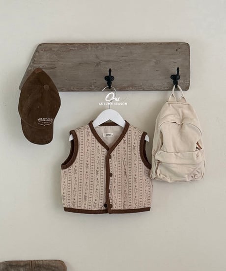 28[予約]onu picture quilted vest
