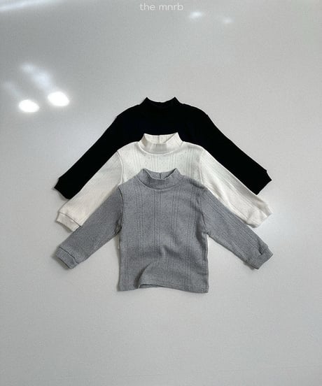 26[予約]minirobe eyelet polar tee