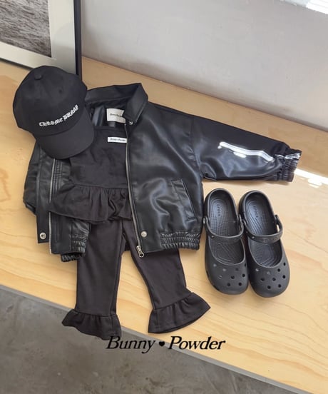 52[予約]bunny powder frill capri pants