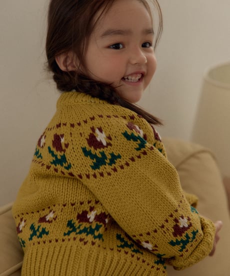 32[予約]OREN bellotti flower knit cardigan