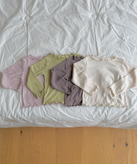 3[予約]ninibello soft half moon tee