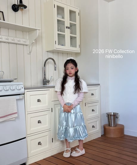 47[予約]ninibello bijou long skirt
