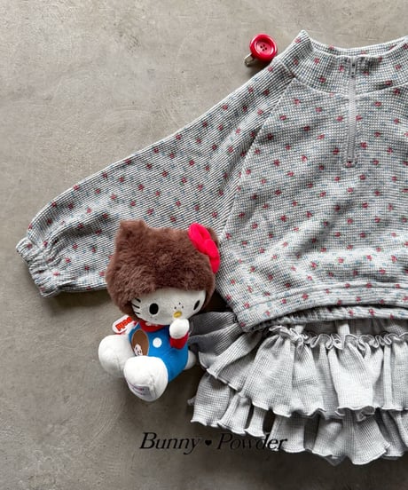 41[予約]bunny powder flower half zip