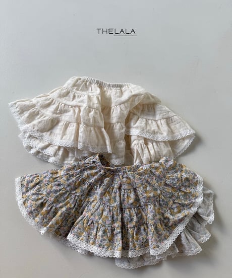 34[予約]thelala flower skirt