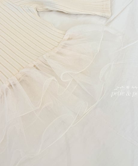 10[予約]petit&petit anne cancan lace t