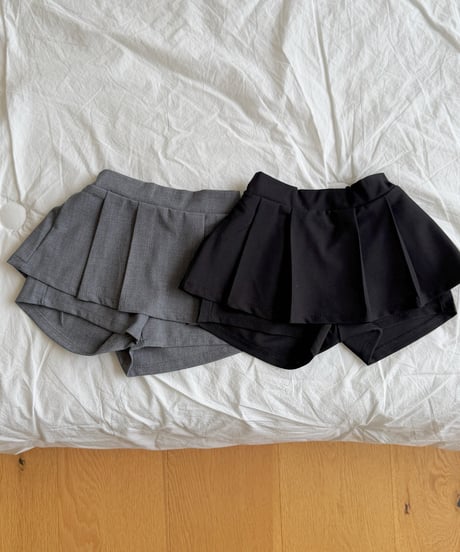 33[予約]ninibello rose pleated skirt