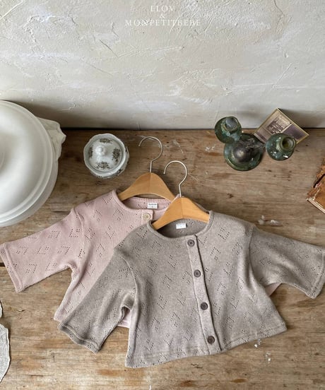 7[予約]elov&monpetitbebe nuvia cardigan