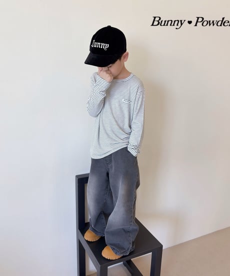 46[予約]bunny powder cortis denim pants