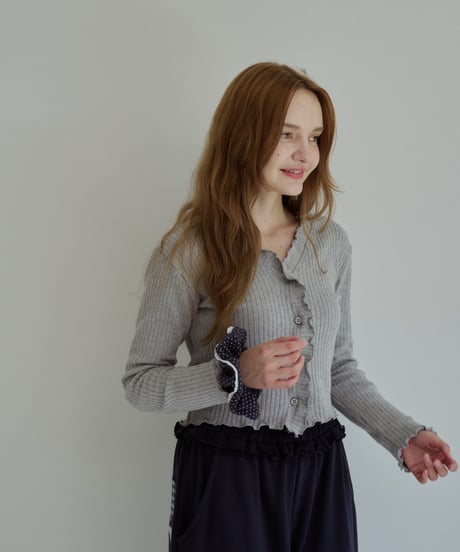 3[予約]momoann rib cardigan
