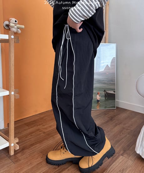 64[予約]matilda&lee side double stripe pants