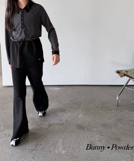 51[予約]bunny powder tenny mini wrap skirt pants