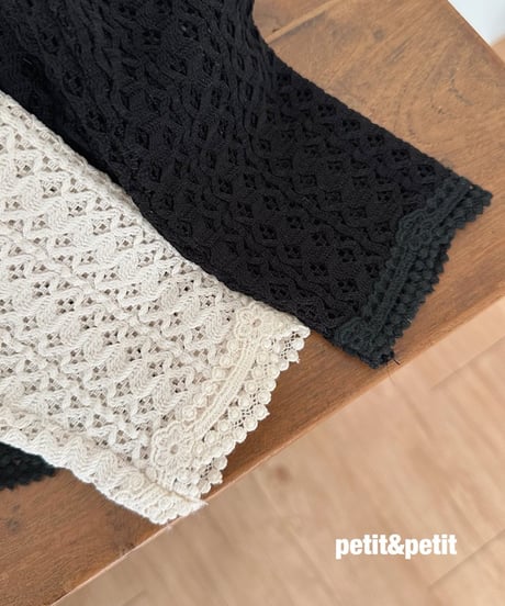 25[予約]petit&petit crochet cardigan