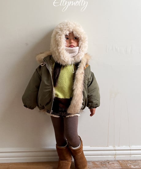 5[予約]ELLYMOLLY eskimo fur jumper