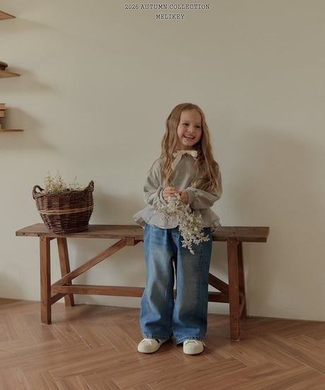 47[予約]melikey wide denim pants