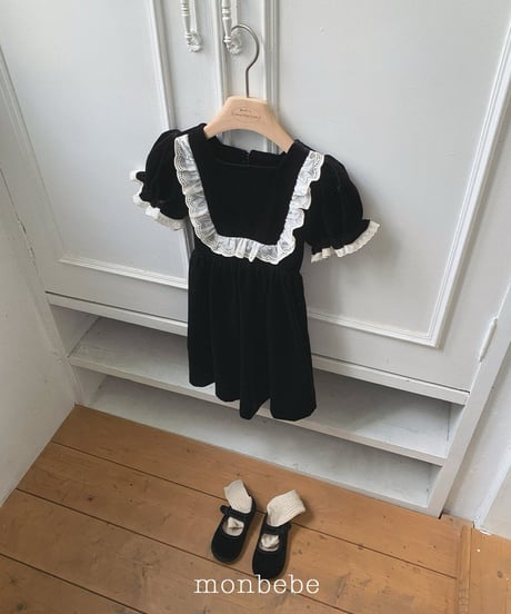 25[予約]monbebe anna velvet dress