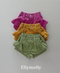 57[予約]ELLYMOLLY BB frill corduroy pants
