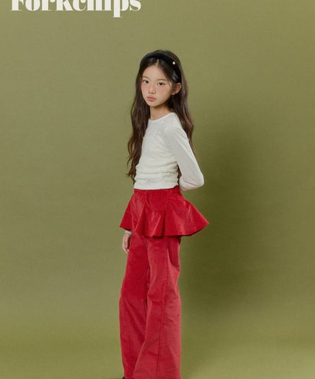 26[予約]FORKCHIPS muffin flare pants