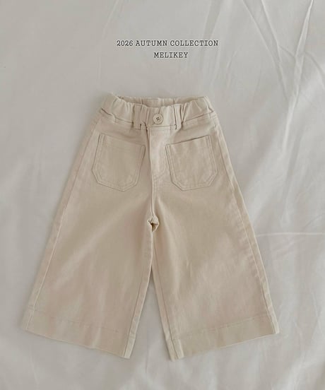 43[予約]melikey cotton wide pants