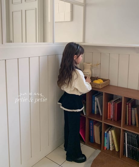 24[予約]petit&petit dot velour collar t