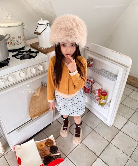 15[予約]COMMA layered color block cardigan