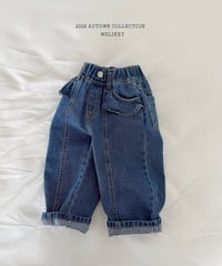 48[予約]melikey frill cut denim pants