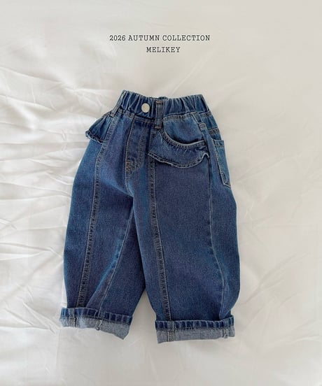 48[予約]melikey frill cut denim pants
