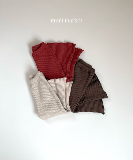 28[予約]mimi market rib play leggigs