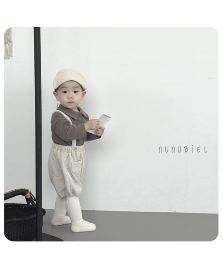 5[予約]nunubiel bebe waffle shirt
