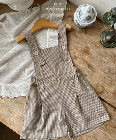 2[予約]elov&monpetitbebe rev cotton overall
