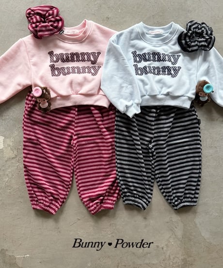 68[予約]bunny powder knit scrunchie