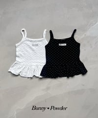 13[予約]bunny powder dot layered camisole